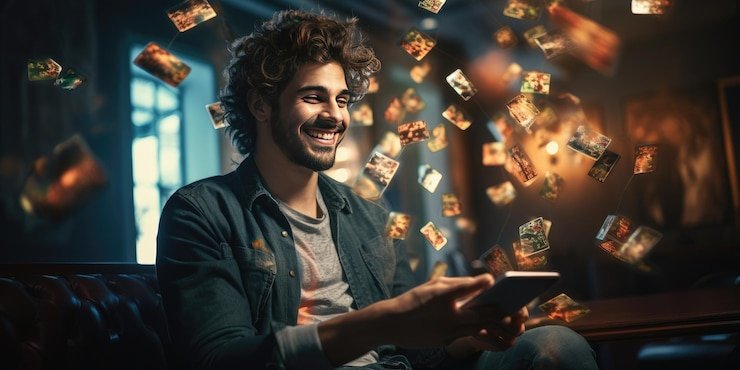Tampilan kartu digital di ponsel